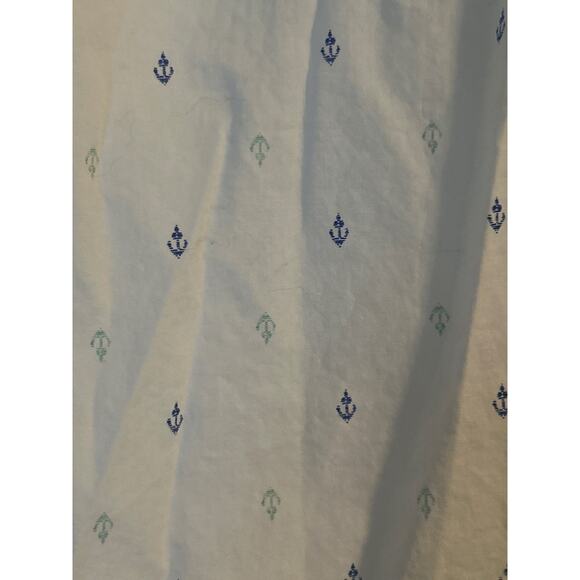 GUC Vintage Izod Women's Long Sleeve Button Front Blouse Shirt Anchor Print Sm - Picture 4 of 6